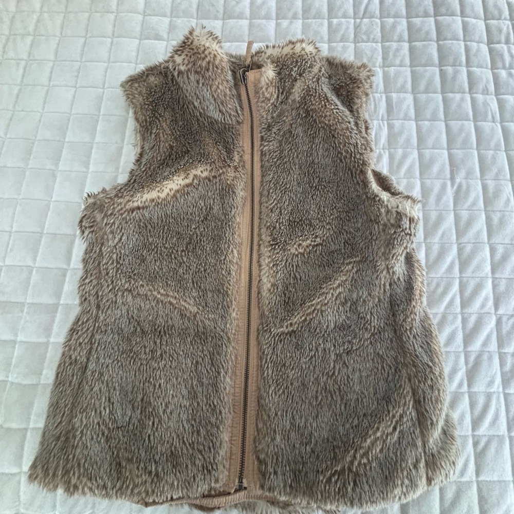 Y2K Women’s Faux Fur Vest - Brown